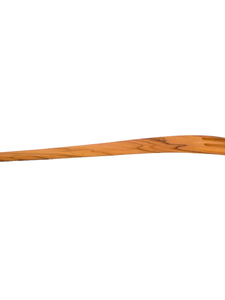 Hand Carved Olive-Wood Curved Fork with 3 Points - AKwood Albanian Cooking Utensils - Wooden Fork / rustic kitchen decor / best quality