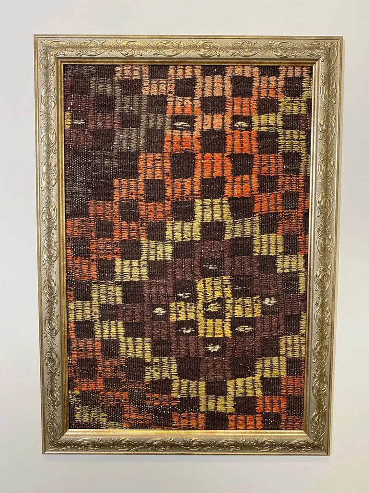 Hand-Woven Vintage Kilim Wall Hangings - Unique Home Decor - 50x70 cm - Boho Chic Woolen Art