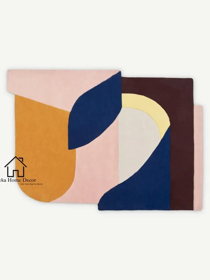 AYKA Hand tufted Abstract Modern 100% Woolen Area Rug For Hall Kitchen Living Room Bed Room Dining Room Kids Room Carpet / Christmas Gift