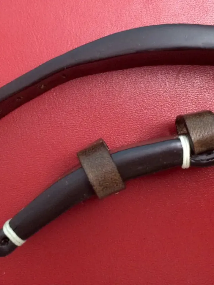Watch Straps 22mm in Vintage Brown Genuine Leather with 20mm Black Watch Buckle, 20mm Personalise Wrist Watch Band, Anniversary gift ideas