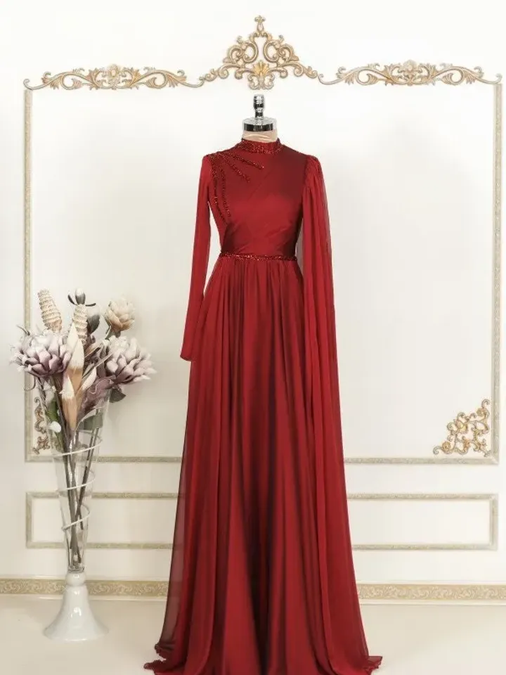 AHUNARE HIJAB - Wedding Dress, Muslim Evening Gown, Nikah, Islamic Wedding, Engagement, Bridesmaid