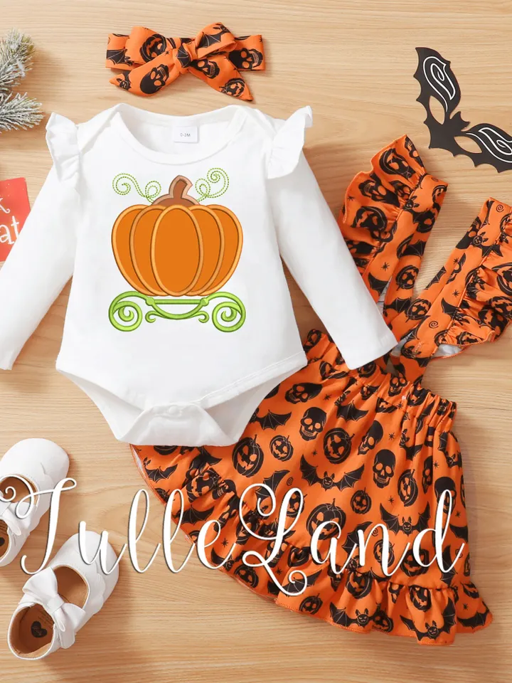 Pumpkin Carriage Princess Machine embroidery applique design