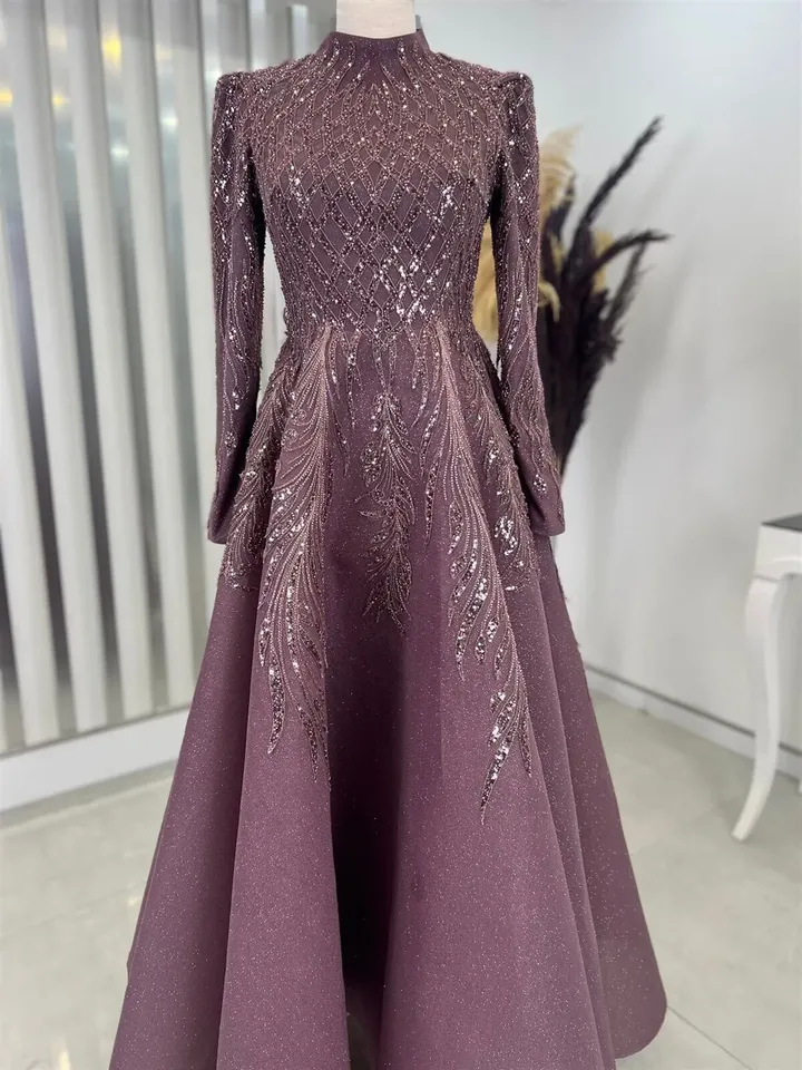 AHUNARE HIJAB - Wedding Dress, Muslim Evening Gown, Nikah, Islamic Wedding, Engagement, Bridesmaid