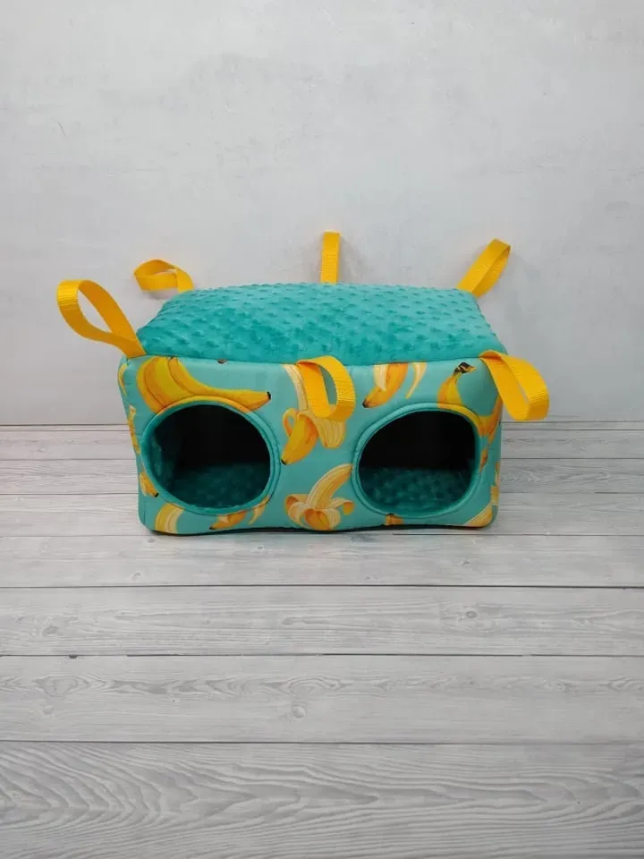 Guinea pig hanging hide, chinchilla house, guinea pig cage accessories, rat cage accessories, guinea pig house, ferret cage accessories