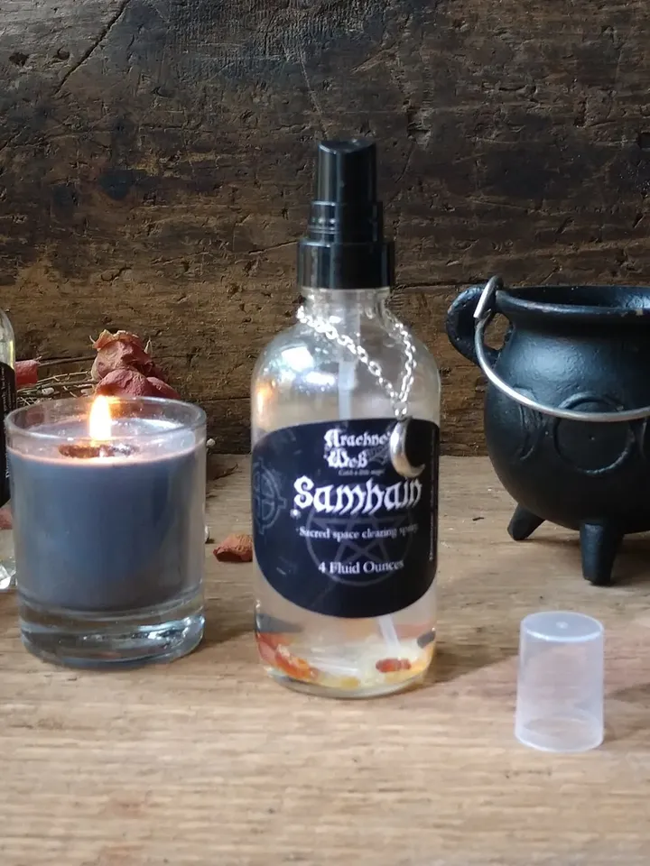 Samhain Clearing Spray, Samhain Blessing Mist, Essential Oil Spray, Halloween Spray, Witch's Ritual Spray