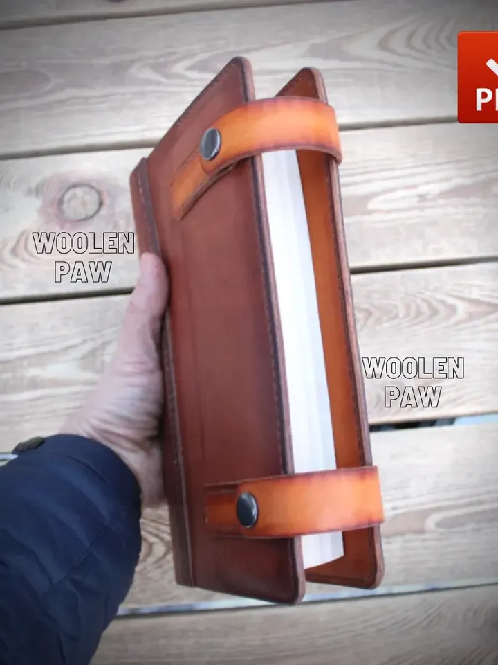 Book cover - leather pattern - three sizes included !!!