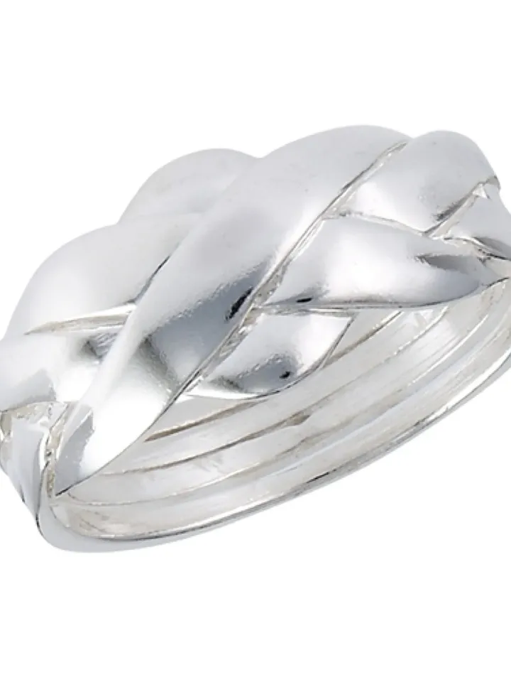 Sterling Silver Puzzle ring, Thumb Ring, Silver Ring, Ring for Women, 4 piece puzzle ring, Puzzle ring for men or women size 7 8 9 10 11 12