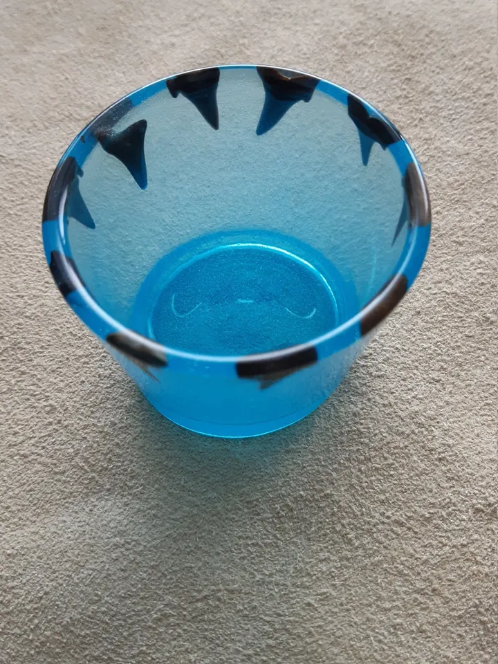 Waxine holder, light, atmospheric, resin