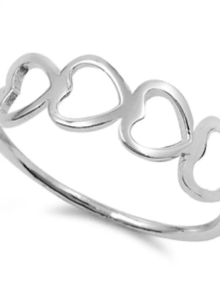 Sterling Silver Heart Ring, Toe Ring, Thumb Ring, Silver Toe Ring, Heart Toe Ring, Gift under 10, Sterling Thumb Ring, Valentine's Day Ring