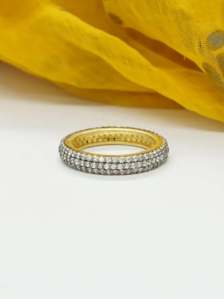 Full Eternity Ring, CZ/Black Spinel Ring, 925 Sterling Silver Ring, Pave Ring, Stacking Ring, Eternity Band Ring, Gift For Him/Her