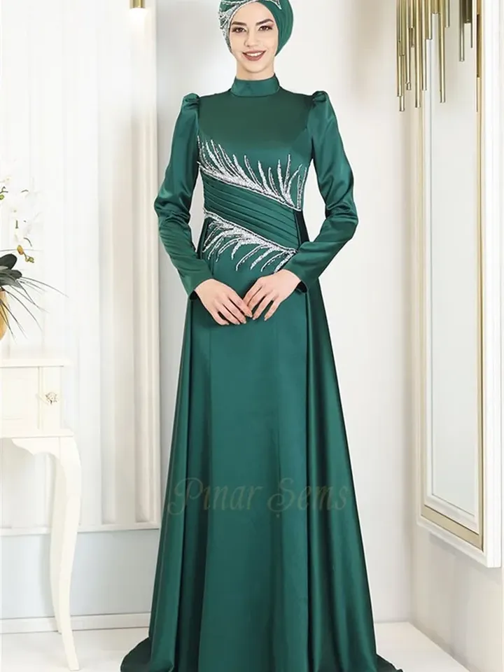 AHUNARE HIJAB - Wedding Dress, Muslim Evening Gown, Nikah, Islamic Wedding, Engagement, Bridesmaid