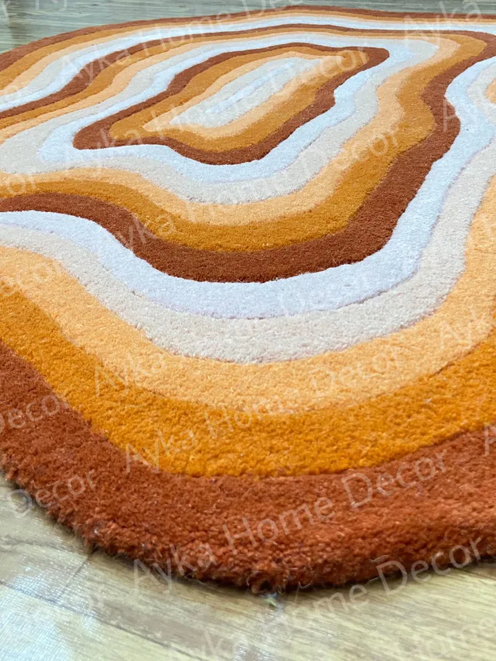 Anthena Hand Tufted 100% Pure Woolen Area Rug For Hall Kitchen Living Room Bed Room Bath Room Dining Room Kids Room Carpet / Christmas