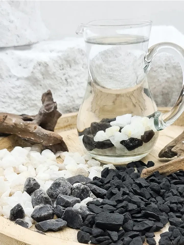Water mineralization kit: shungite, quartz, flint