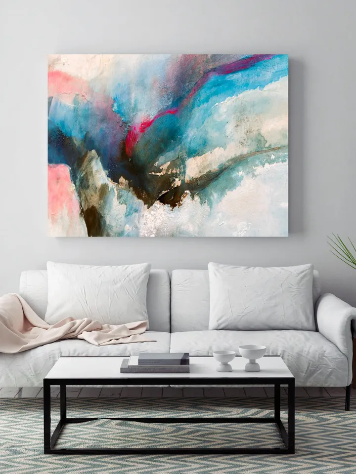 Digital Print, Elegant Painting,Wedding Gift, Art Gift,Abstract Painting, Aesthetic Room Decor, Warm Living Room Decor, Modern Line Drawing