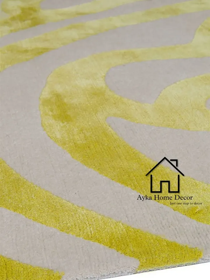 Ayka 100% Handmade Wool And Viscose Area Rug For Hall Kitchen Living Room Bed Room Bath Room Dining Room Kids Room Carpet / Christmas Gift