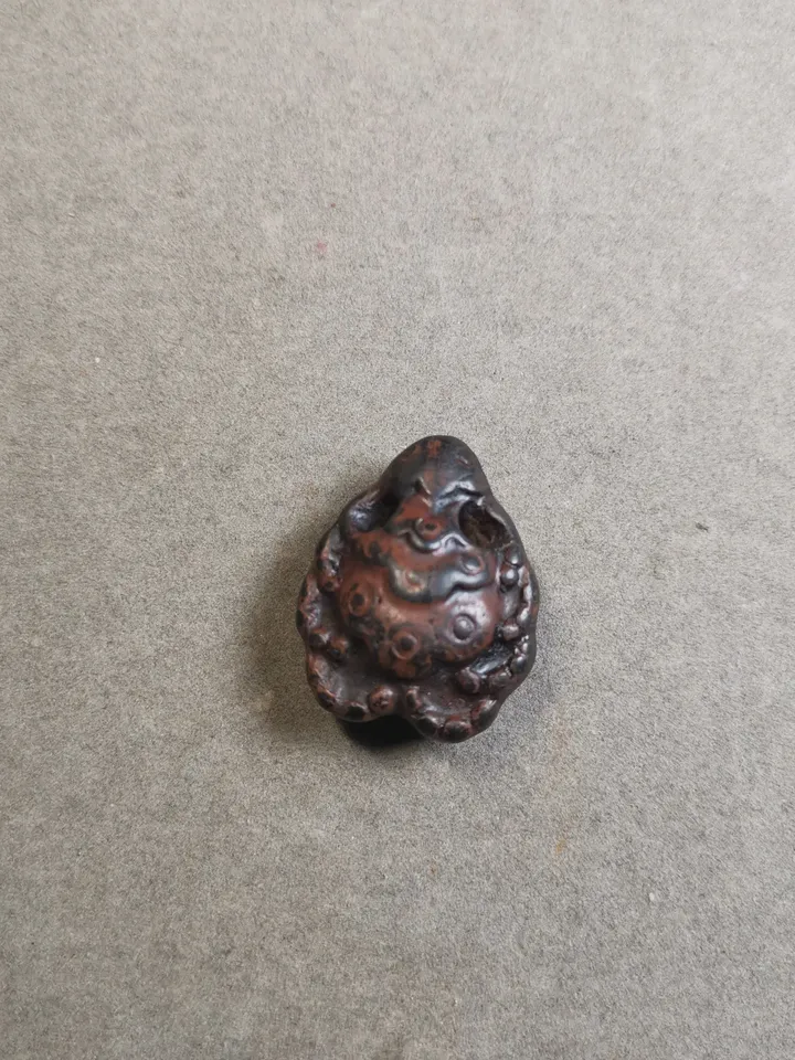 Gandhanra Old Tibetan Tsa Tsa Statue, Scorpion Guru of Padmasambhava, Scorpion Terma Amulet of Wrathful Kila Transmission,50 Years Old
