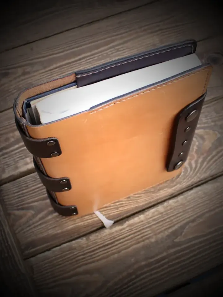 Leather template / leather pattern - book cover. B4