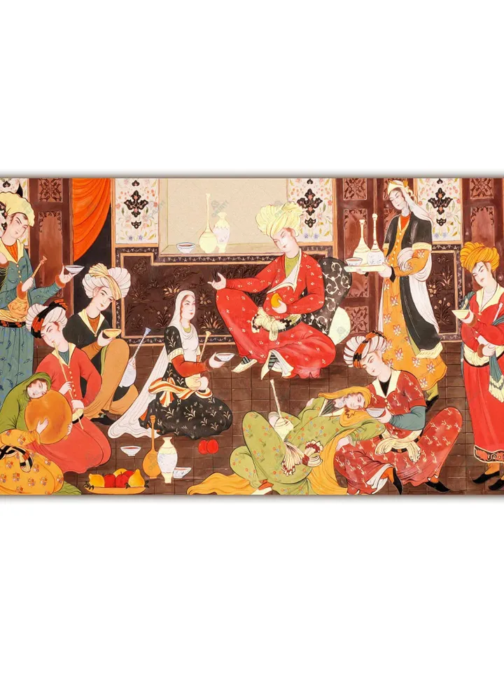 Antique Persian Miniature Wall Art | Iranian Wall Art | Traditional Persian Gift | Persian Art