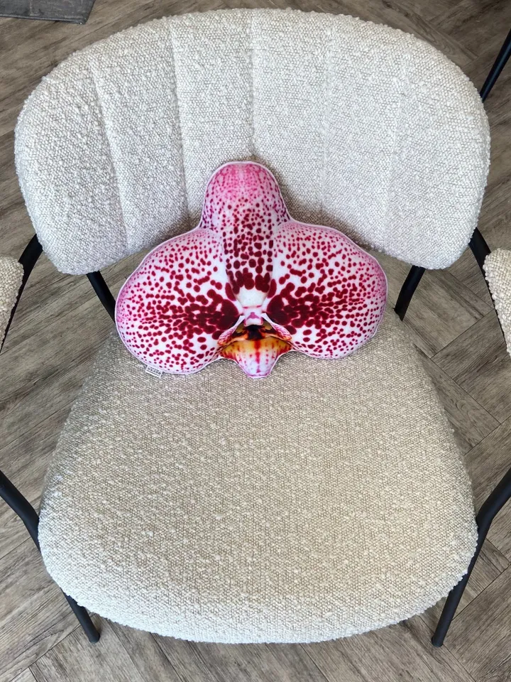 small Orchid pillow / orchids / flower pillow / Phalaenopsis / Orchidaceae / orchidée / flower houseplant / plant lover/ flower decor