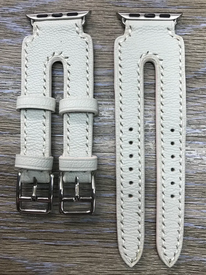 Apple Watch Band, Apple Watch Strap, Double Buckle Cuff Watch Band, Mother's Day Sale, FREE SHIPPING, Cream white, Apple Watch 38mm & 42mm