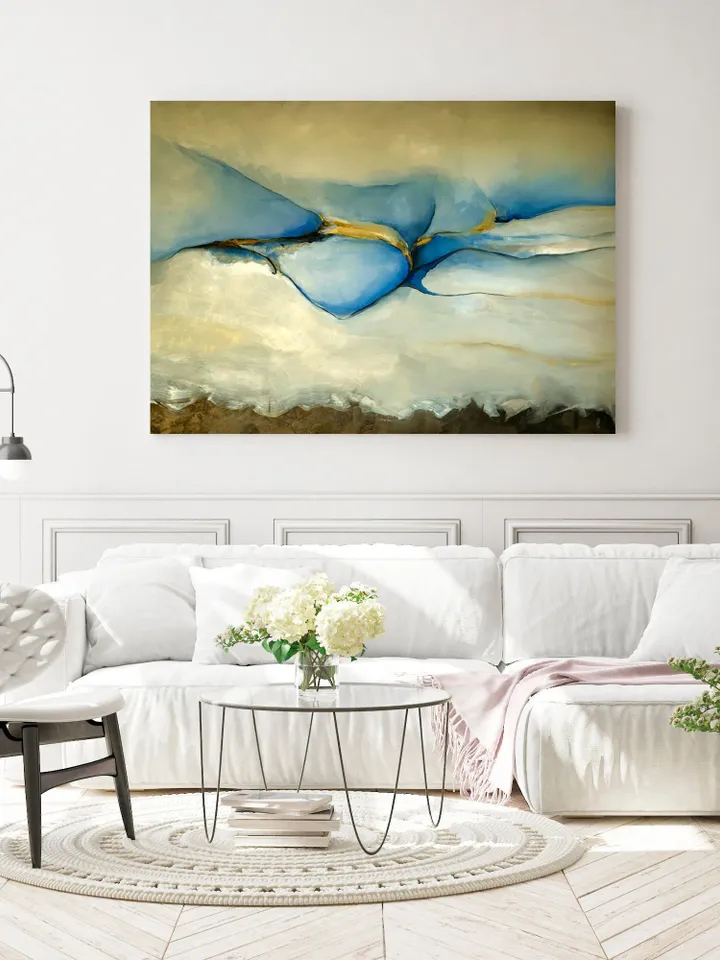 Scandinavian style, Nature inspired wall decor, Large wall art, Abstract landscape painting, Oil painting on canvas, Abstract painting
