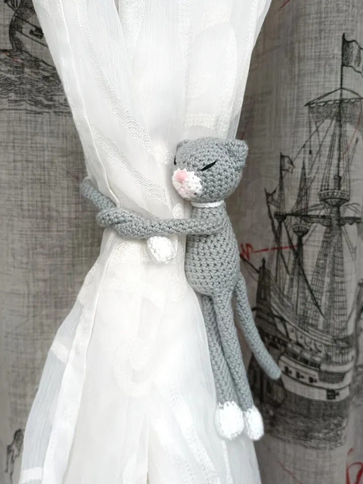 nursery decoration Funny curtain tie back in the form of a toy animal, nursery decor, window decoration