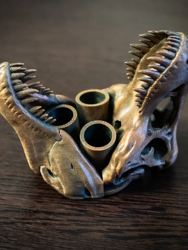 Dinosaur T-Rex Toothbrush Holder Bathroom Accessories 3d printed