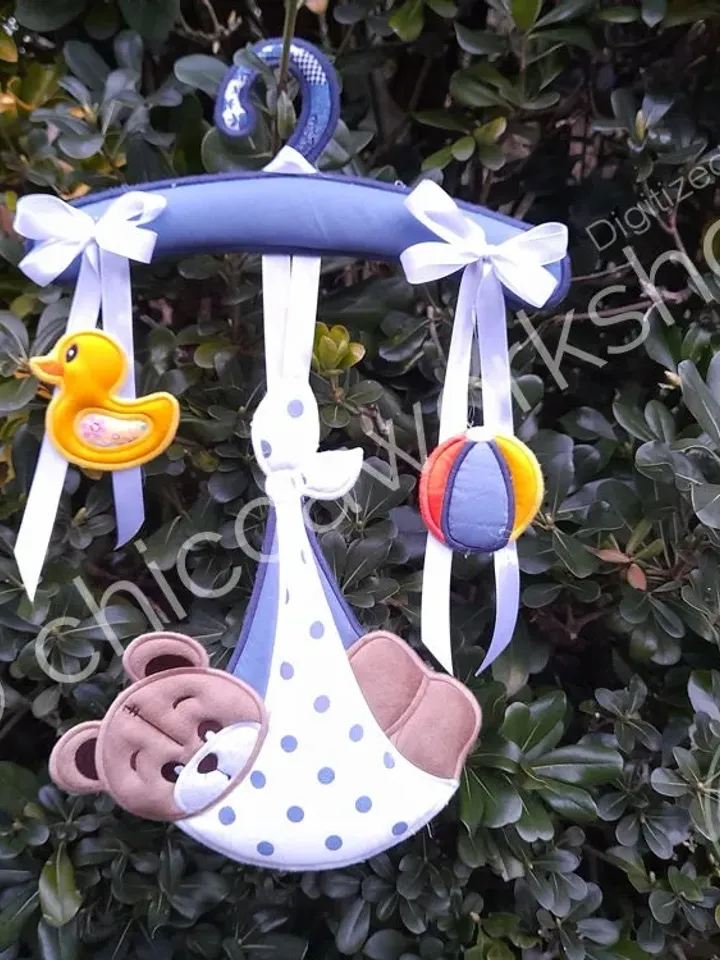 ITH Orso appeso - Ricamo a macchina con tutorial