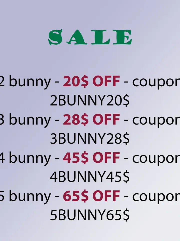 Funny easter bunny, happy easter bunny gift for kids, personalized easter bunny, easter basket ideas, cute easter rabbit