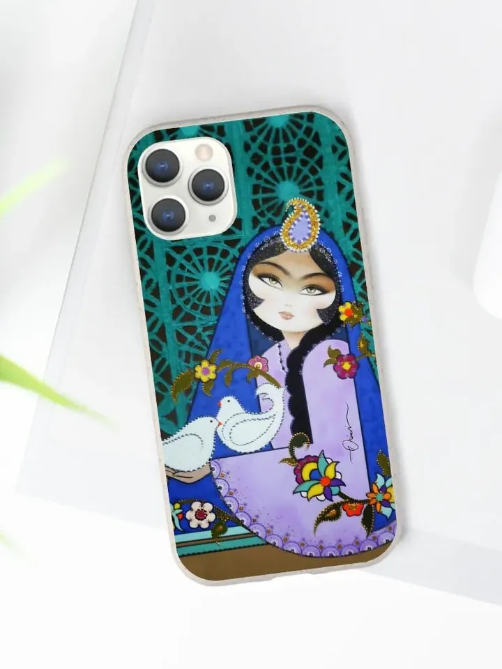 Biodegradable Persian Design Phone Case | Persian Art iPhone Samsung Case Cover
