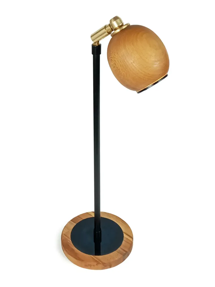 LED table lamp, modern desk light, wooden lamp