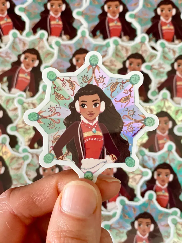 11 Princess Snowflake Sticker Bundle| Hydroflask Sticker | Laptop Sticker | Sticker | Small Gift | Holographic