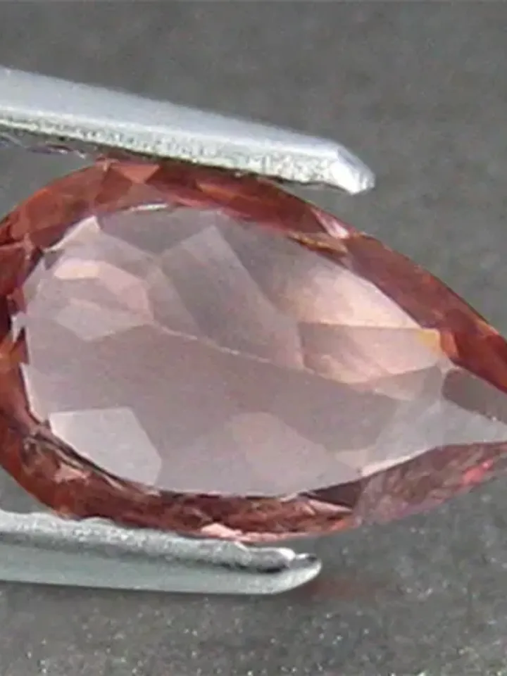 1.19 CT Well-Chosen Pear Cut 100% Natural Red Apatite From Brazil