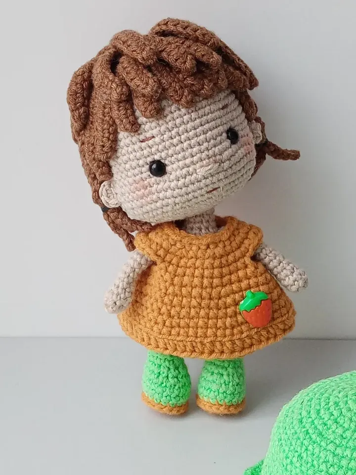 Crochet amigurumi doll, gift doll