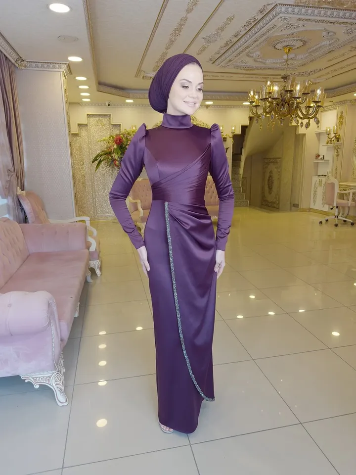 AHUNARE HIJAB - Wedding Dress, Muslim Evening Gown, Nikah, Islamic Wedding, Engagement, Bridesmaid