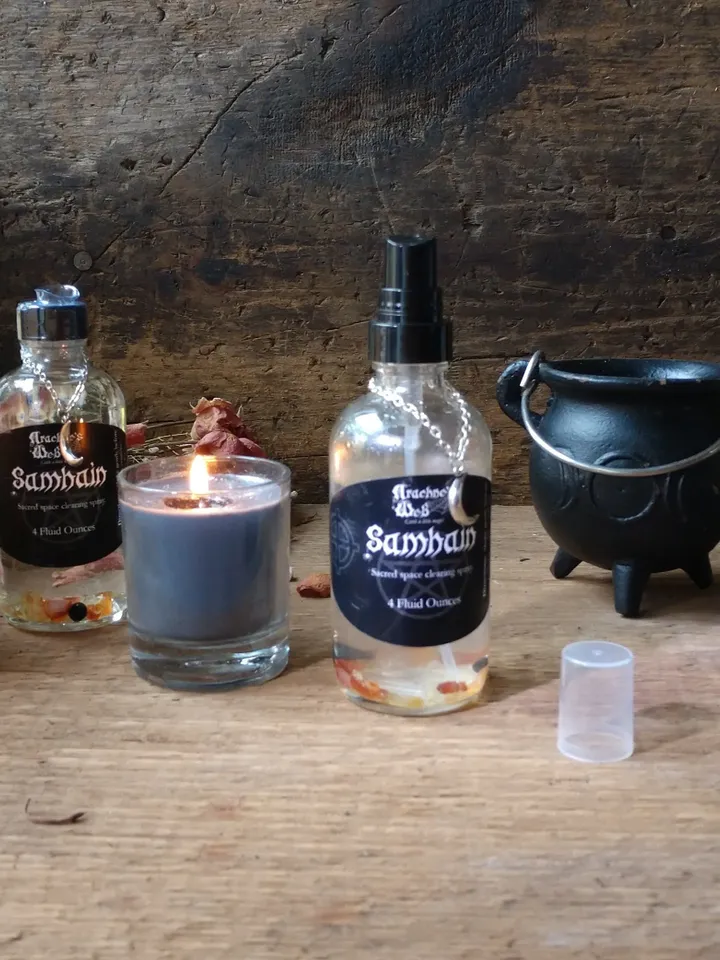Samhain Clearing Spray, Samhain Blessing Mist, Essential Oil Spray, Halloween Spray, Witch's Ritual Spray