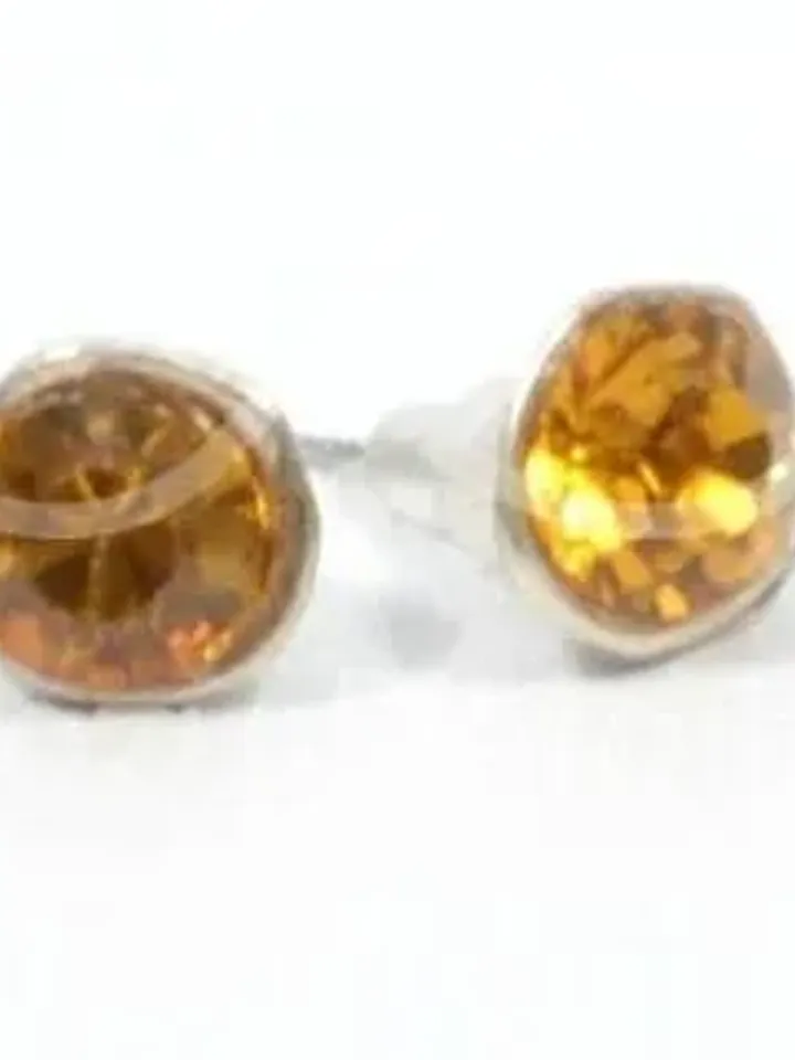 Dainty Birthstone Studs for Women, Your Birth Month Swarovski Earrings, Family Birthstone Jewelry Anniversary Gifts for Mom Grandmother