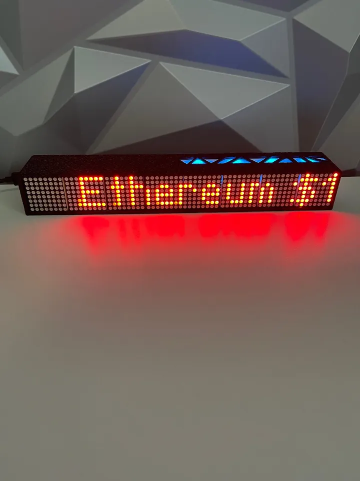 Limited Edition 10” Crypto or Stock Price Ticker Display