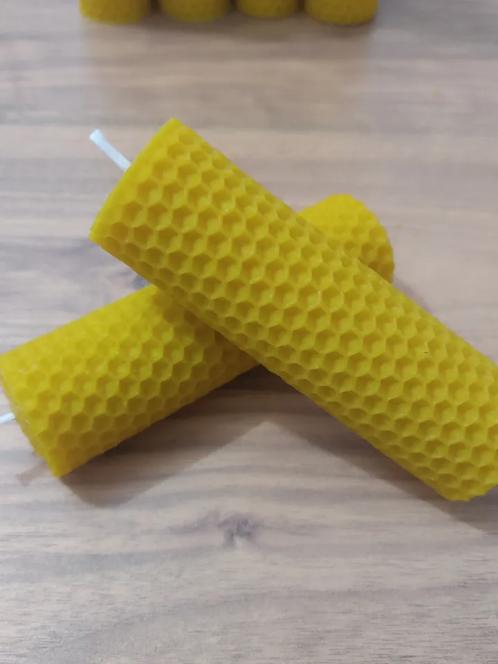 28 psc BULK honeycomb beeswax candles 28 psc ritual candles height 11 widht 3 cm organic candles