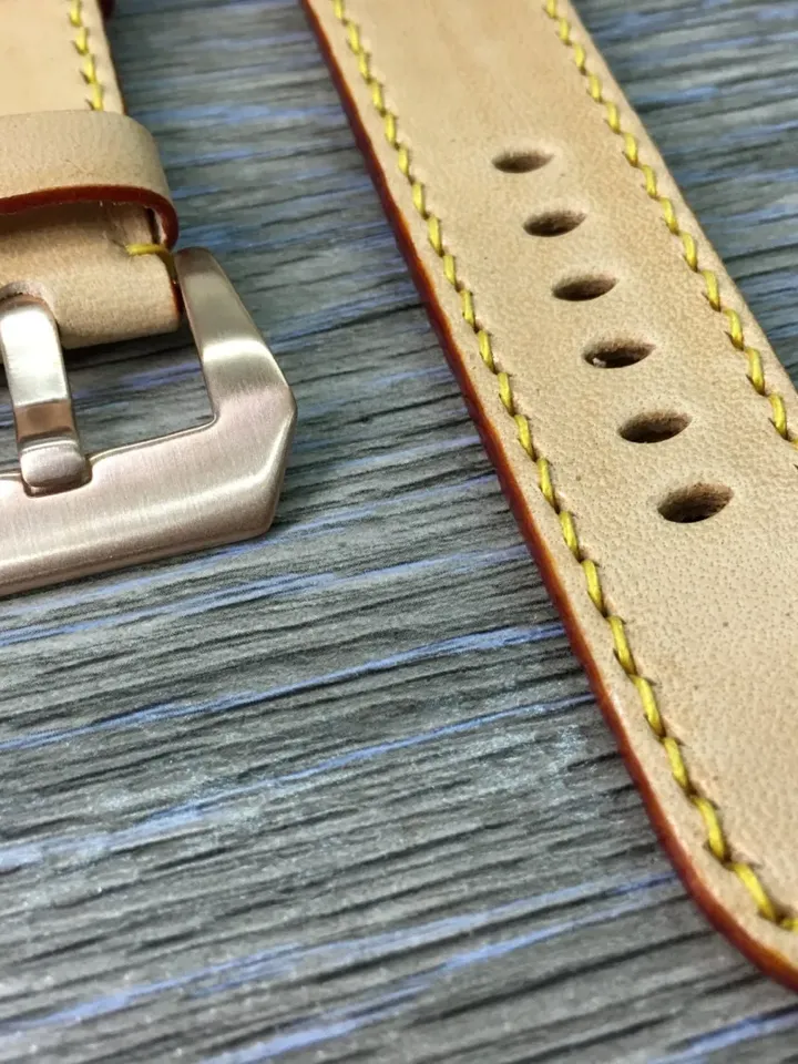 Apple Watch Series 7 Watch Band for 45mm, Beige Genuine Leather Apple Watch Band, iWatch Series 6 44mm Band, Personalise Gift Ideas for him