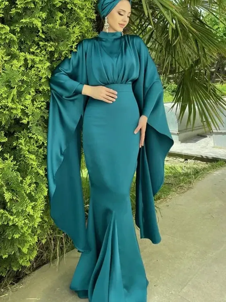 AHUNARE HIJAB - Wedding Dress, Muslim Evening Gown, Nikah, Islamic Wedding, Engagement, Bridesmaid,