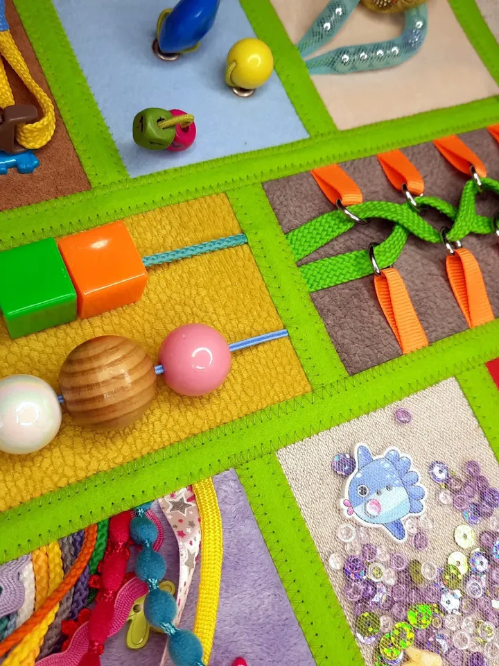 Fidget blanket mat dementia, Sensory busy board Autism, Lap blanket quilt for Alzheimers, Activities for restless hand