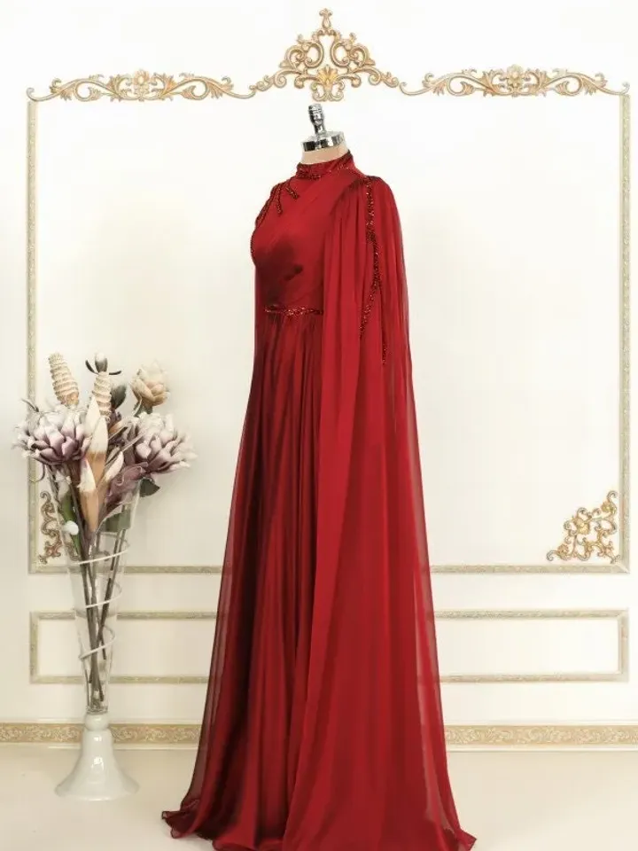 AHUNARE HIJAB - Wedding Dress, Muslim Evening Gown, Nikah, Islamic Wedding, Engagement, Bridesmaid