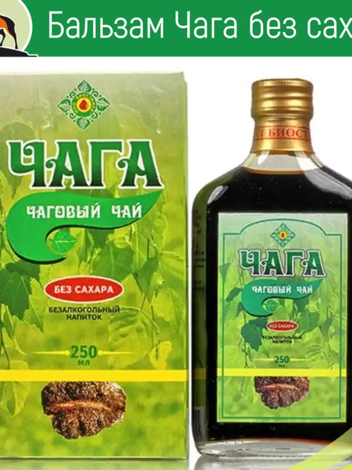 Chaga balm without sugar, 250 ml / chaga tea / water extract of chaga mushroom / allergies / dermatitis / diabetes