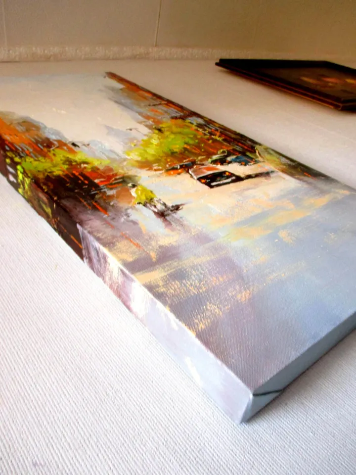 New York Painting Original Oil Painting on Canvas, Modern City Painting by "Walperion Paintings"