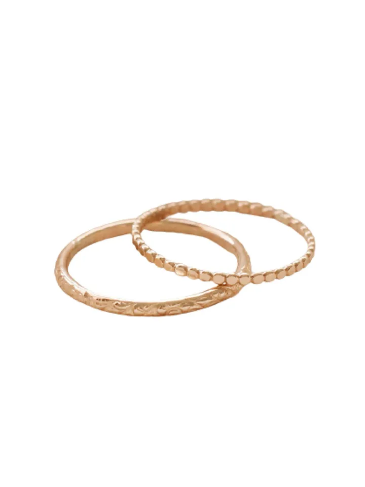 Gold Hawaiian Toe Ring Set