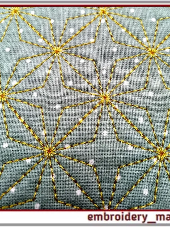 Quilt block 4 machine embroidery designs. Instant download