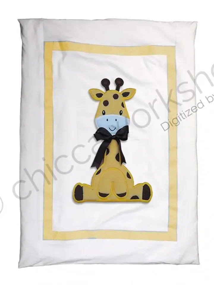 Giraffa Applique Imbottito - Ricamo a macchina con tutorial