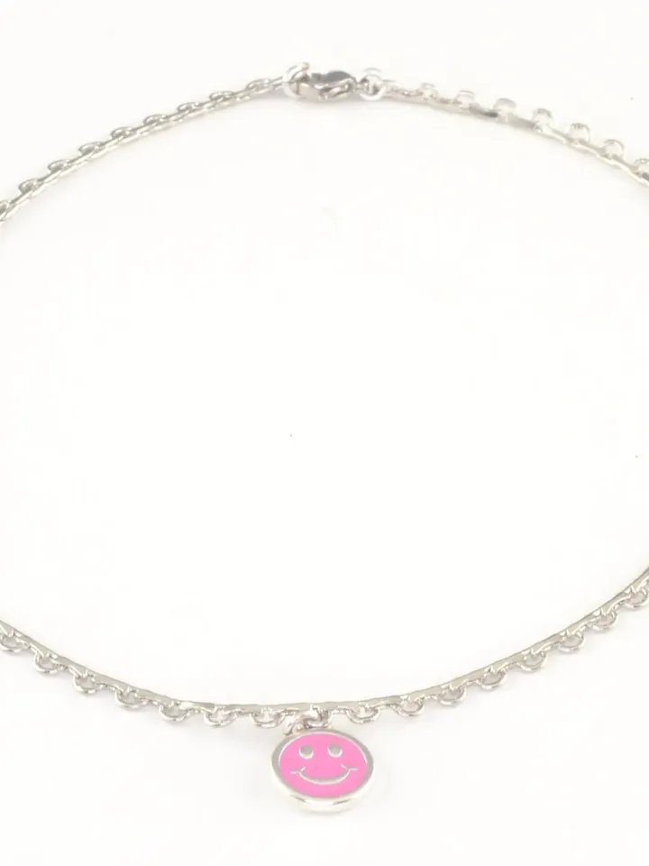 Dainty Wave Chain Necklace, Smiley Face Birthday Gift for Teens, Happy Face Enamel Emoji, Wavy Chain Coin Pendant, Delicate Layered Necklace