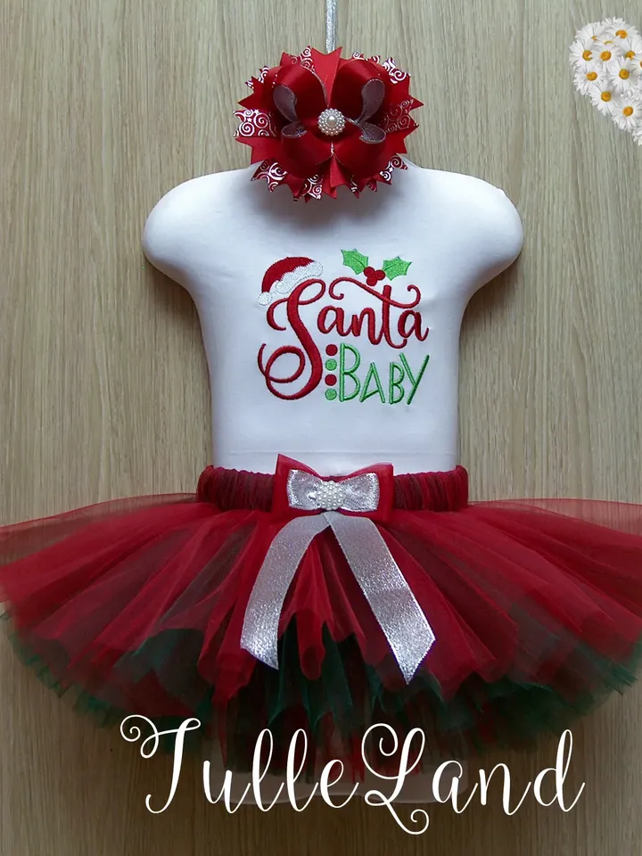 Christmas Santa Baby 1st Christmas Baby Santa Design applique for Machine Embroidery